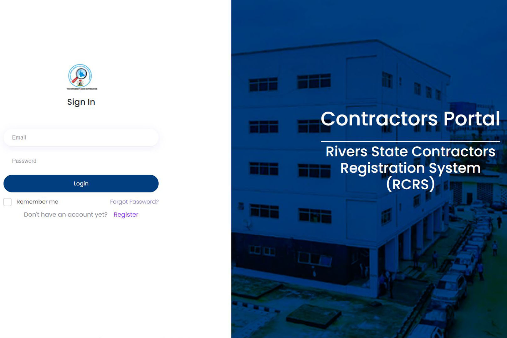 Rivers State Contractors Registration System (RCRS)